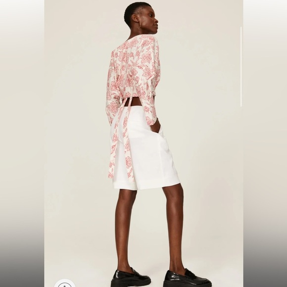 Saunders x RTR White Linen Shorts - Picture 3 of 12